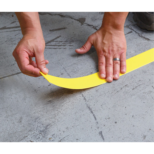 Tough-Mark Heavy-Duty Floor Marking, Rectangle, 48" L x 4" W, Yellow, Polyethylene Advanced Consulting and Training Ltd.