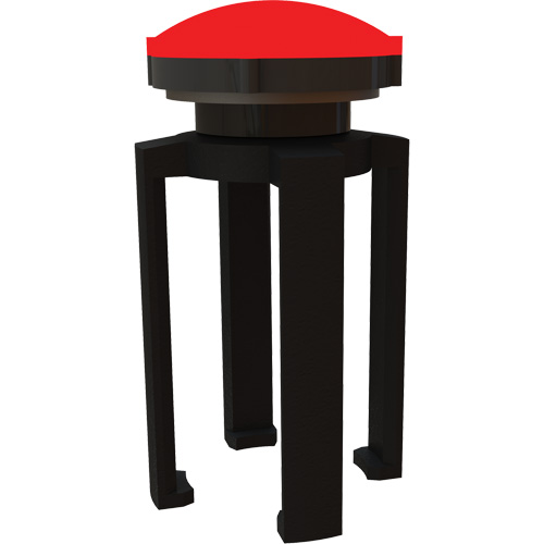 PLUS Barrier System Strobe Light Bracket & Red Strobe Light, Black Advanced Consulting and Training Ltd.