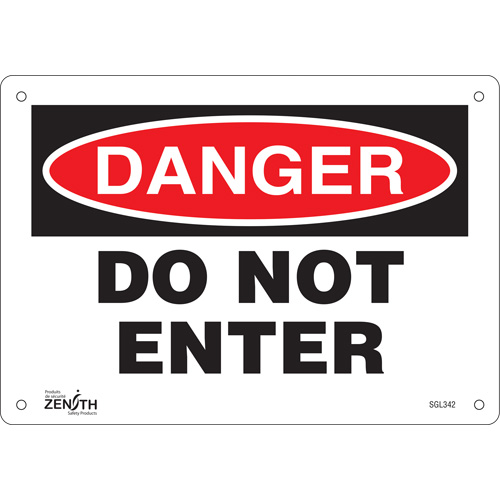 Enseigne Do Not Enter, 7" x 10", Plastique, Anglais Advanced Consulting and Training Ltd.