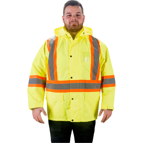 RZ1000 Rain Jacket, Polyester, Medium, High Visibility Lime-Yellow Advanced Consulting and Training Ltd.