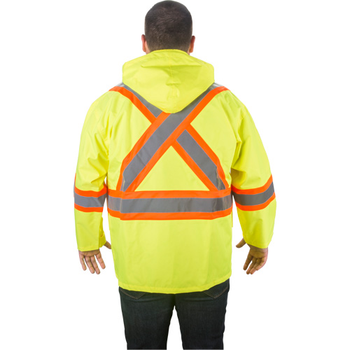 RZ1000 Rain Jacket, Polyester, Medium, High Visibility Lime-Yellow Advanced Consulting and Training Ltd.