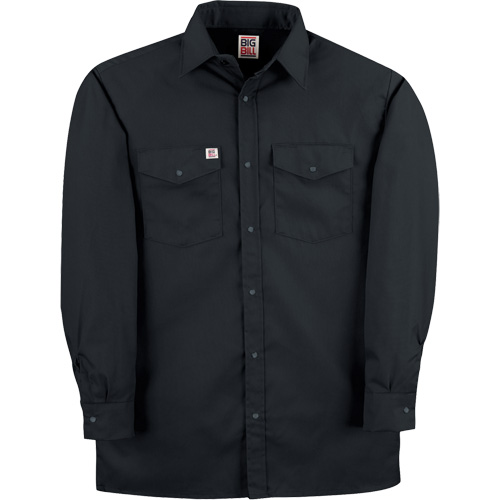 Twill Work Shirt with Snap, Men's, Small, Black Advanced Consulting and Training Ltd.