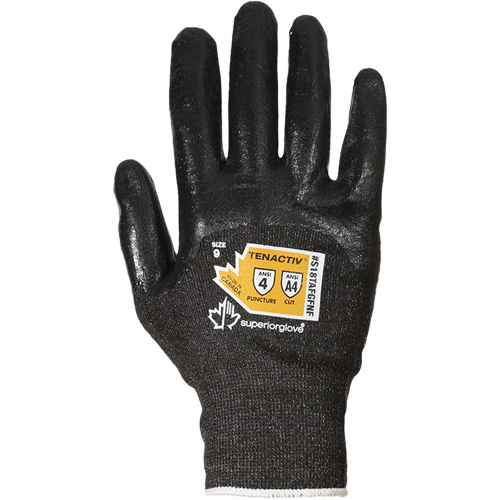 Gants en tricot de fibre filament composite ultrafin, Taille 5, Calibre 18, Rev&ecirc;tement Mousse de nitrile, Enveloppe en TenActiv, ASTM ANSI niveau A4 Advanced Consulting and Training Ltd.