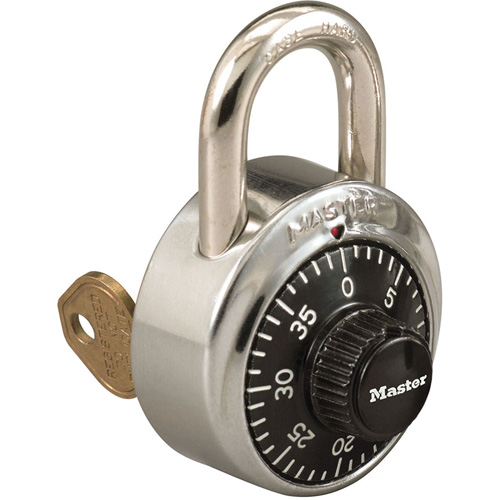 Cadenas &agrave; combinaison, Noir/Argent, Acier inoxydable, Largeur de 1-7/8" Advanced Consulting and Training Ltd.