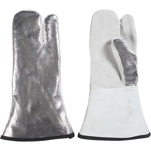 One Finger Heat Resistant Mitt, Aluminized/Kevlar&reg;/Leather, One Size, Protects Up To 650°F (343°C) Advanced Consulting and Training Ltd.
