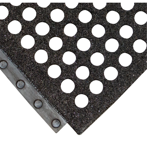 24/Seven&reg; Locksafe&reg; Anti-Fatigue Mat, Honeycomb, 3' x 3' x 5/8", Black, Natural Rubber Advanced Consulting and Training Ltd.