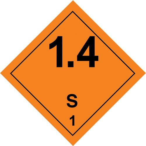 &eacute;tiquettes de manutention de mati&egrave;res dangereuses, 4" lo x 4" la, Noir/orange Advanced Consulting and Training Ltd.