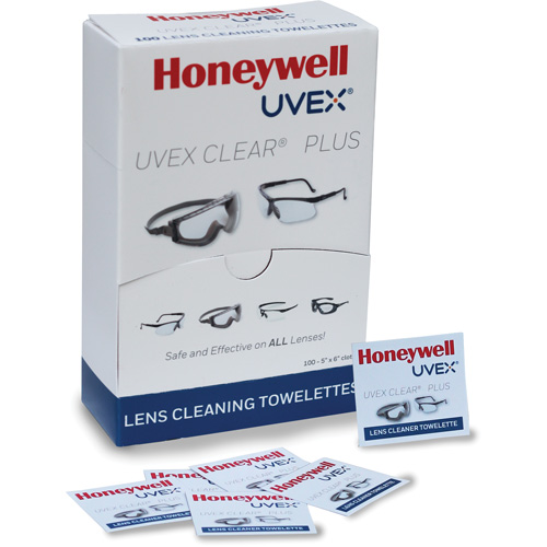 Uvex&reg; Clear&reg; Plus Towelettes, 5.25" x 8", Pack Of 100 Advanced Consulting and Training Ltd.