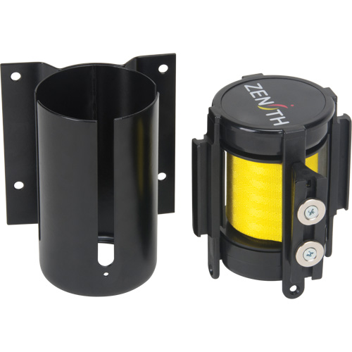 Wall Mount Barrier with Magnetic Tape, Steel, Screw Mount, 7', Yellow Tape Advanced Consulting and Training Ltd.