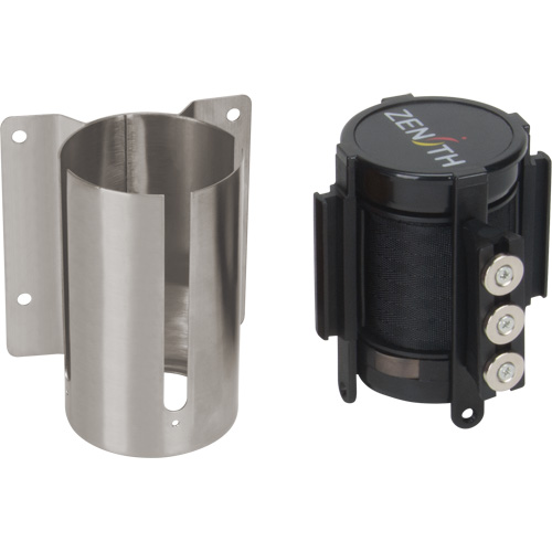 Wall Mount Barrier with Magnetic Tape, Steel, Screw Mount, 12', Black Tape Advanced Consulting and Training Ltd.