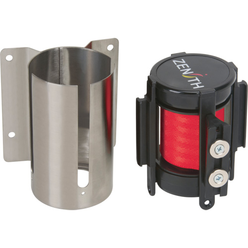 Wall Mount Barrier with Magnetic Tape, Steel, Screw Mount, 7', Red Tape Advanced Consulting and Training Ltd.