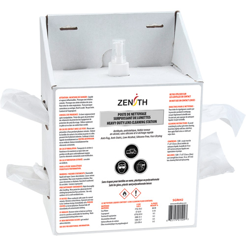 Disposable Premium Lens Cleaning Station, Cardboard, 8" L x 5" D x 12.5" H Advanced Consulting and Training Ltd.