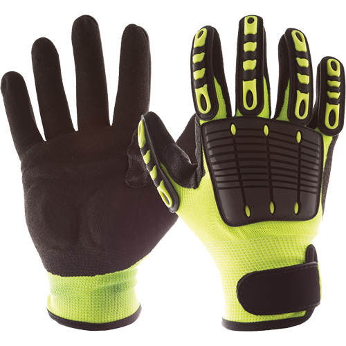 Back Tracker Impact Gloves with Back of Hand Protection, Small, Nitrile Palm, Hook & Loop Cuff Advanced Consulting and Training Ltd.