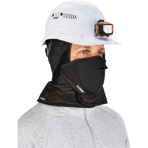 Doublure de casque de s&eacute;curit&eacute; d'hiver trois couches N-Ferno avec cache-bouche, Doublure en Molleton, Taille unique, Noir Advanced Consulting and Training Ltd.