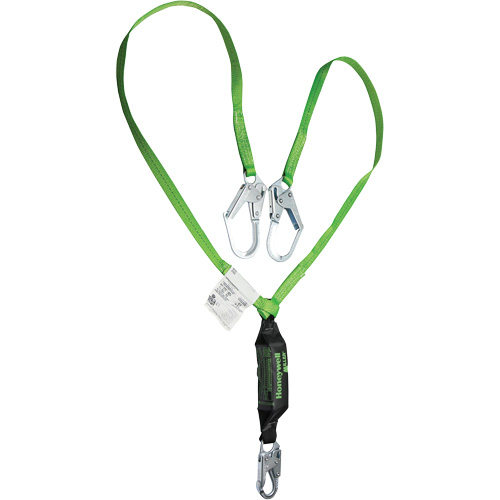Miller&reg; HP Shock-Absorbing Lanyard, 6', Locking Rebar Hook Center, Locking Snap Hook Leg Ends, Polyester Advanced Consulting and Training Ltd.