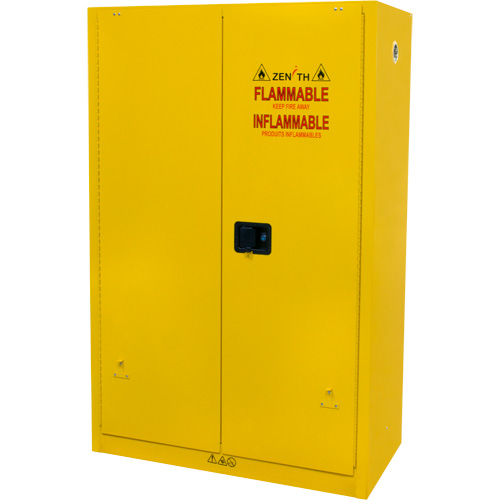 Armoire pour produits inflammables, 45 gal., 2 Porte(s), 43" La x 65" h x 18" p Advanced Consulting and Training Ltd.