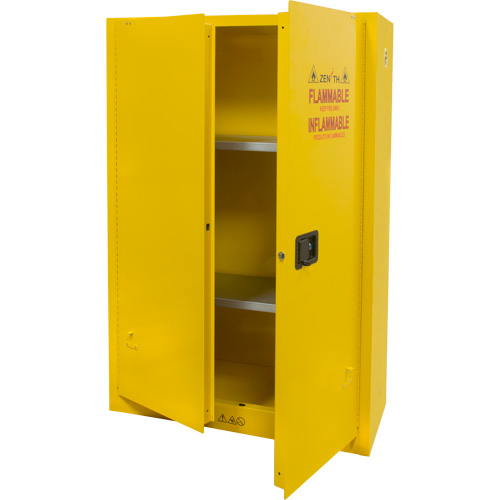 Armoire pour produits inflammables, 45 gal., 2 Porte(s), 43" La x 65" h x 18" p Advanced Consulting and Training Ltd.