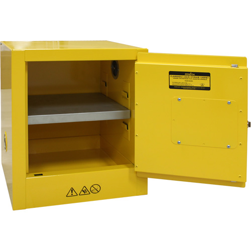 Flammable Storage Cabinet, 4 gal., 1 Door, 17" W x 22" H x 18" D Advanced Consulting and Training Ltd.