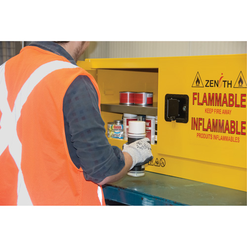 Armoire pour produits inflammables, 12 gal., 2 Porte(s), 43" La x 18" h x 18" p Advanced Consulting and Training Ltd.