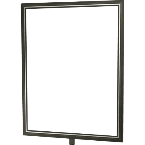 Heavy-Duty Vertical Sign Holder for Classic Posts, Satin Chrome Advanced Consulting and Training Ltd.