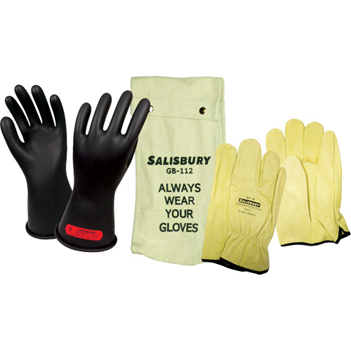 Ensemble de gants isol&eacute;s contre l'&eacute;lectricit&eacute; Salisbury, ASTM classe 0, Taille 9, 11" lo Advanced Consulting and Training Ltd.