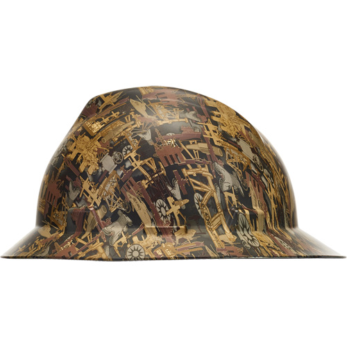 Casque de s&eacute;curit&eacute; &agrave; bordure compl&egrave;te Hydro Dip V-Gard, R&eacute;pond aux normes CSA type 1, Suspension Rochet, Non ventil&eacute; Advanced Consulting and Training Ltd.