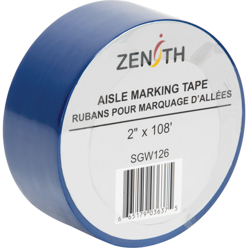 Aisle Marking Tape, 2" x 108', PVC, Blue Advanced Consulting and Training Ltd.