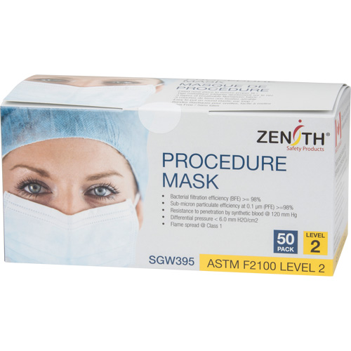 Disposable Procedure Face Masks, ASTM F2100 Level 2, Class 1 Advanced Consulting and Training Ltd.