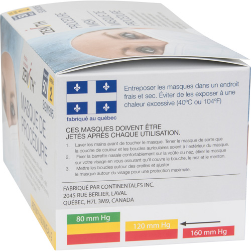 Disposable Procedure Face Masks, ASTM F2100 Level 2, Class 1 Advanced Consulting and Training Ltd.