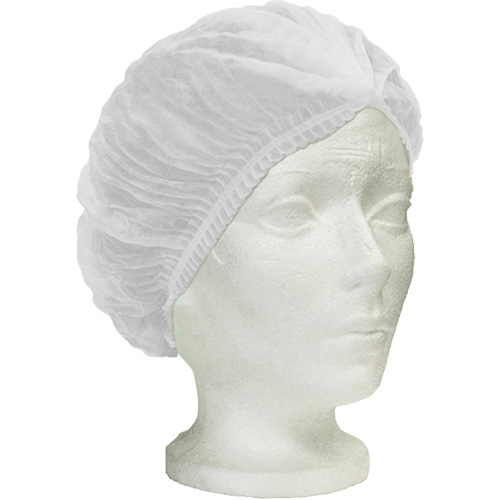 Ronco Care Pleated Bouffant Cap, Polypropylene, 24", White Advanced Consulting and Training Ltd.