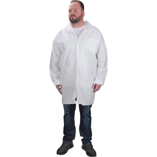 Protective Lab Coat, Microporous, White, Small Advanced Consulting and Training Ltd.