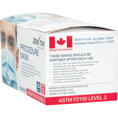 Disposable Procedure Face Masks, ASTM F2100 Level 3, Class 1 Advanced Consulting and Training Ltd.