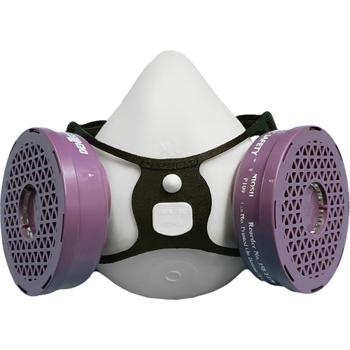 Ensemble de respirateur &agrave; demi-masque P100 Comfort-Air 400Nx noir sans soupape d'expiration, &eacute;lastom&egrave;re/Caoutchouc, Petit/Moyen Advanced Consulting and Training Ltd.