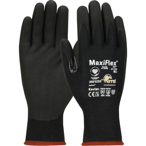 ATG MaxiFlex&reg; Cut Touchscreen Compatible Gloves, Size X-Small, 15 Gauge, Foam Nitrile Coated, Polyester/Kevlar&reg; Shell, ASTM ANSI Level A4/EN 388 Level 3/EN 388 Level D Advanced Consulting and Training Ltd.