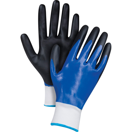 Black & Blue Coated Gloves, Medium, Foam Nitrile Coating, 15 Gauge, Nylon Shell Advanced Consulting and Training Ltd.