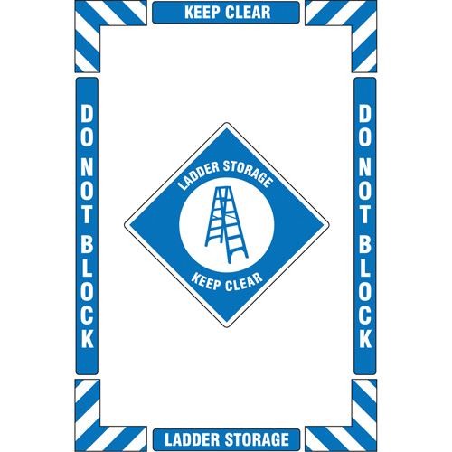 Trousse de marquage du sol ?Ladder Storage? (rangement d&eacute;chelle), Adh&eacute;sif, Anglais avec pictogramme Advanced Consulting and Training Ltd.