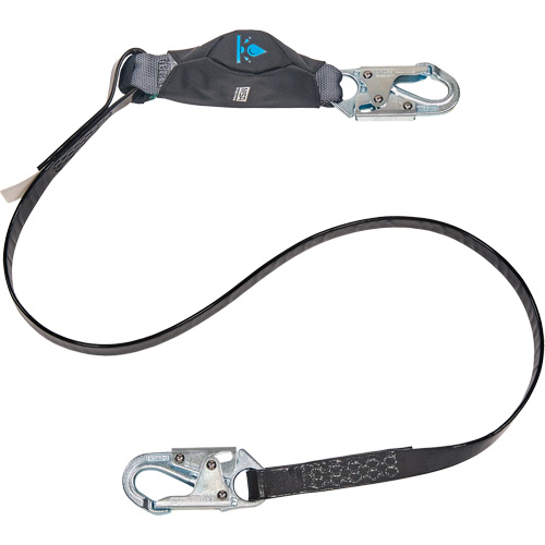 Anti-Corrosion Energy Absorbing Lanyard, 6', Snap Hook Center, Snap Hook Leg Ends, Polyester Advanced Consulting and Training Ltd.