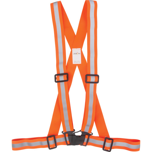 Harnais pour la circulation, Orange haute visibilit&eacute;, Couleur r&eacute;fl&eacute;chissante Argent, Moyen Advanced Consulting and Training Ltd.