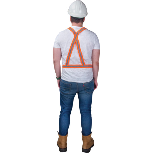 Harnais pour la circulation, Orange haute visibilit&eacute;, Couleur r&eacute;fl&eacute;chissante Argent, Moyen Advanced Consulting and Training Ltd.