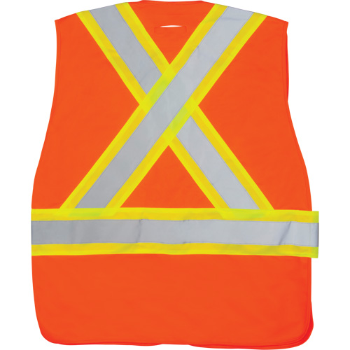 Veste d'arpenteur haute visibilit&eacute; conforme &agrave; la CSA, Orange haute visibilit&eacute;, Moyen, Polyester Advanced Consulting and Training Ltd.