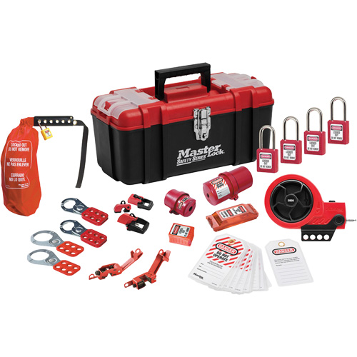 Trousse de cadenassage avec cadenas en thermoplastique de qualit&eacute; sup&eacute;rieure Zenex, Ensemble &eacute;lectrique, 21 composants compris Advanced Consulting and Training Ltd.