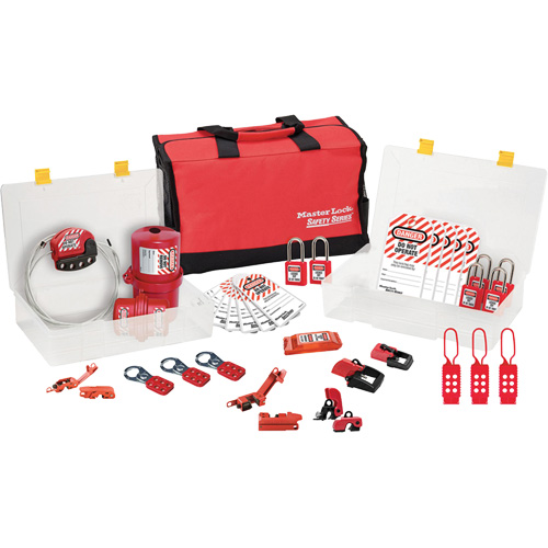 Trousse de cadenassage avec cadenas en thermoplastique de qualit&eacute; sup&eacute;rieure Zenex, Ensemble &eacute;lectrique, 27 composants compris Advanced Consulting and Training Ltd.