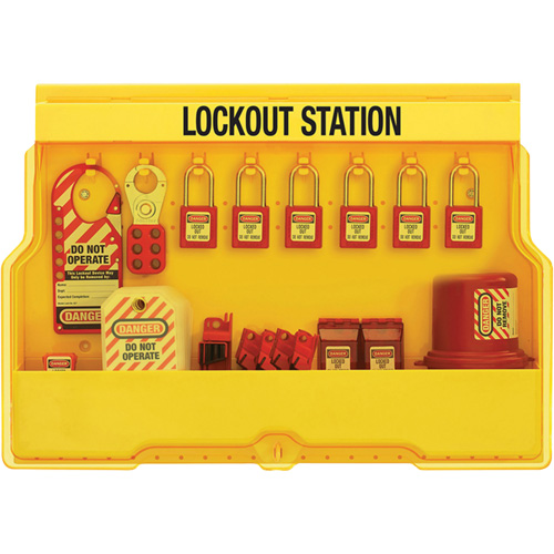 Premier Electrical Lockout Station, Thermoplastic Padlocks, 16 Padlock Capacity, Padlocks Included Advanced Consulting and Training Ltd.