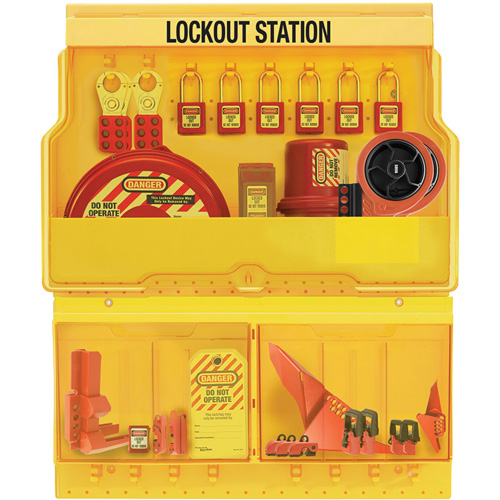 Premier Valve & Electrical Deluxe Lockout Station, Thermoplastic Padlocks, 32 Padlock Capacity, Padlocks Included Advanced Consulting and Training Ltd.