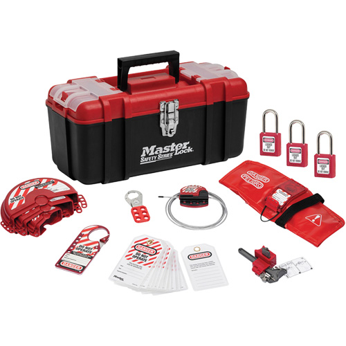 Trousse de cadenassage standard avec cadenas en thermoplastique Zenex, Ensemble Vanne, 13 composants compris Advanced Consulting and Training Ltd.