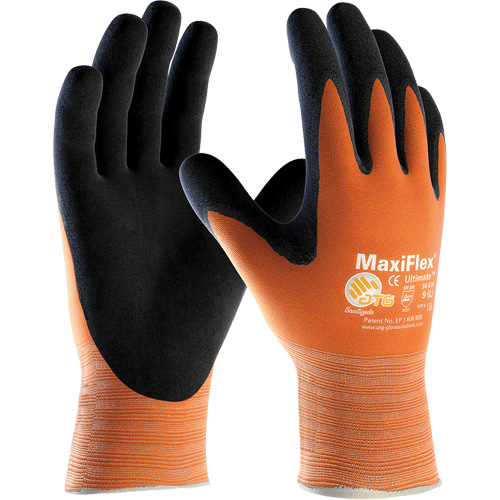ATG MaxiFlex&reg; Ultimate High Visibility Seamless Gloves, Large, Nitrile Coating, 15 Gauge, Nylon/Lycra&reg; Shell Advanced Consulting and Training Ltd.