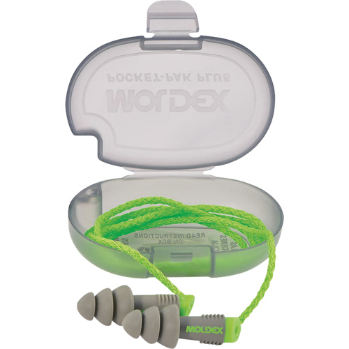 Alphas Reusable Earplugs, Corded, Bulk - Plastic Case, 27 dB NRR, One-Size Advanced Consulting and Training Ltd.
