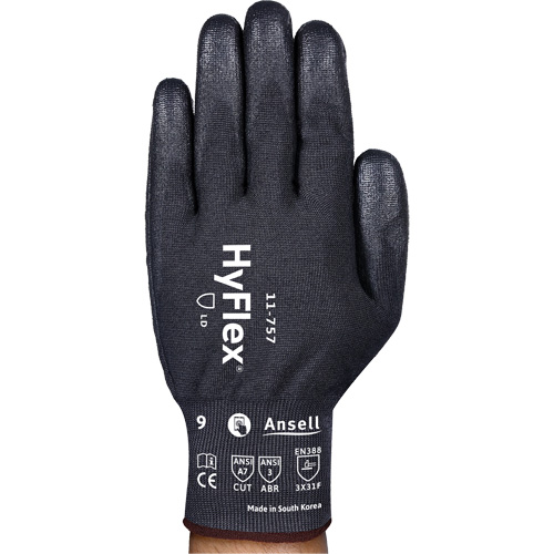 Gants r&eacute;sistant aux coupures Hyflex 11-757, Taille 8, Calibre 18, Rev&ecirc;tement Polyur&eacute;thane, Enveloppe en Intercept, ASTM ANSI niveau A7/EN 388 niveau F Advanced Consulting and Training Ltd.