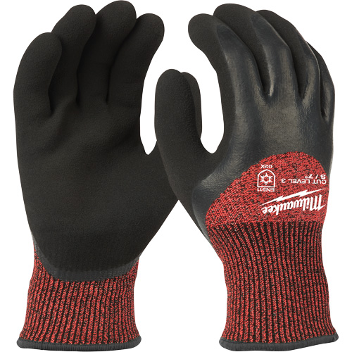 Winter Cut-Resistant Gloves, Size X-Large, 15 Gauge, Rubber Latex Coated, ANSI/ISEA 105 Level 3 Advanced Consulting and Training Ltd.