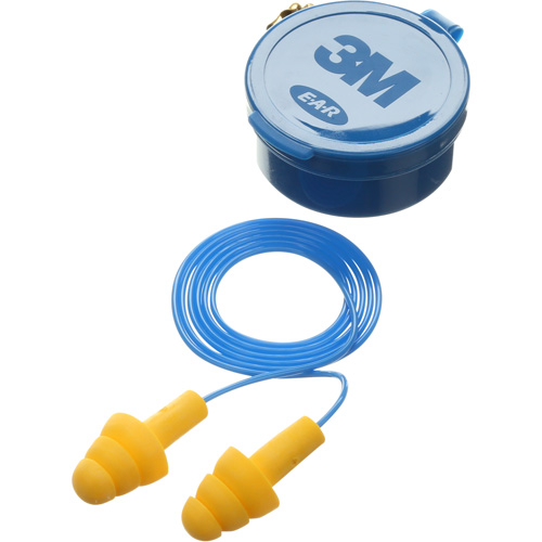 E-A-R Ultrafit Premolded Earplugs, Corded, Pair - Plastic Case, 25 dB NRR, One-Size Advanced Consulting and Training Ltd.